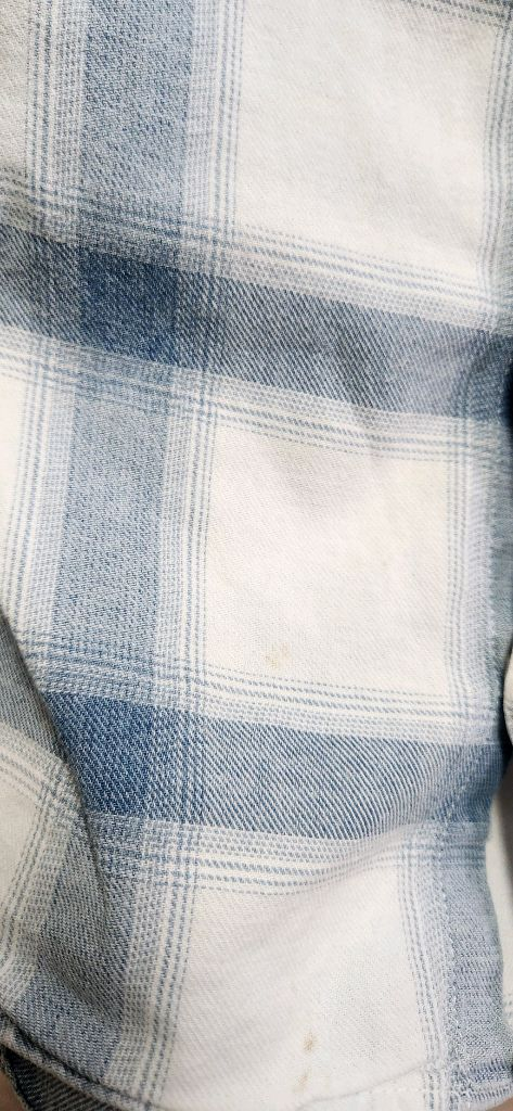 ZARA 아동 체크 남방 셔츠 블루 화이트 나눔 이미지