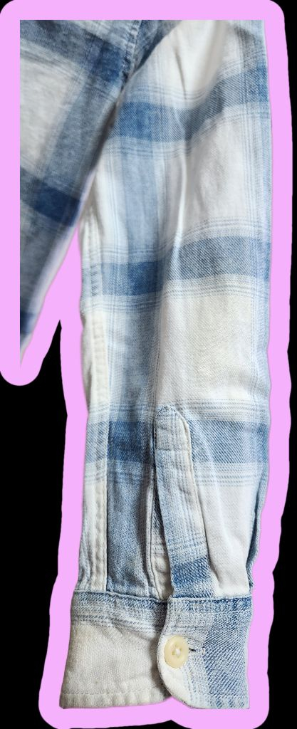 ZARA 아동 체크 남방 셔츠 블루 화이트 나눔 이미지