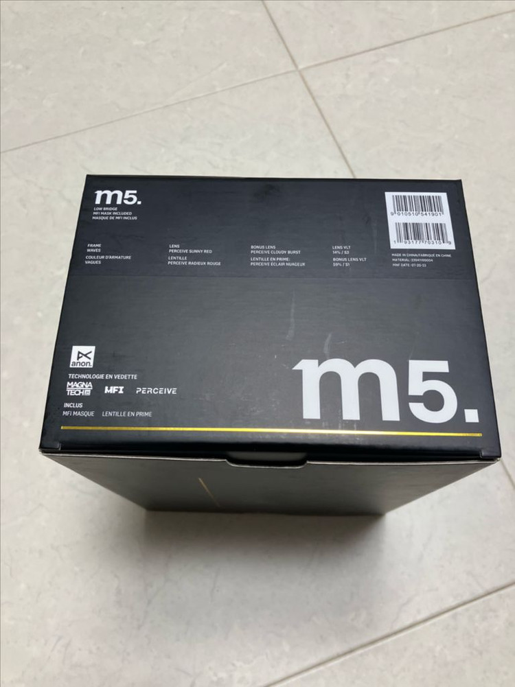아논 M5 스노우보드, 스키 고글 이미지