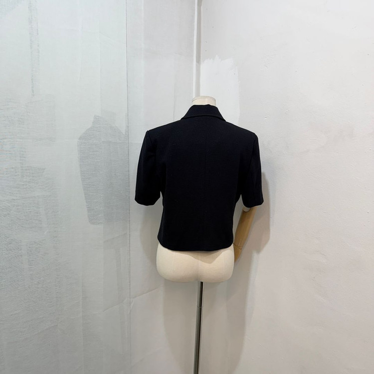 블랙 반팔트위드자켓 하객룩 여름하객룩 4420 이미지