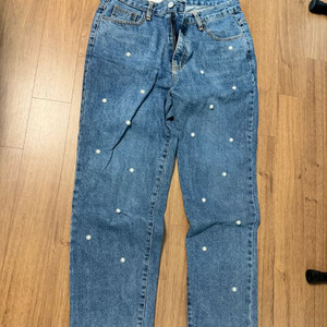 꺌랑 김현정 루피움 진주바지 / 안입었어청바지 / 워싱피그먼트 3 새상품 이미지