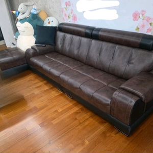 고급 가죽 소파 이미지