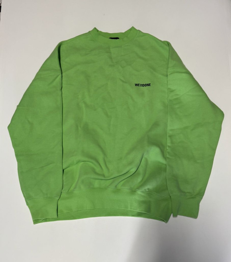 정품!! 웰던 We11done 빅 사이즈 형광 맨투맨 2XL ~ 3XL 이미지