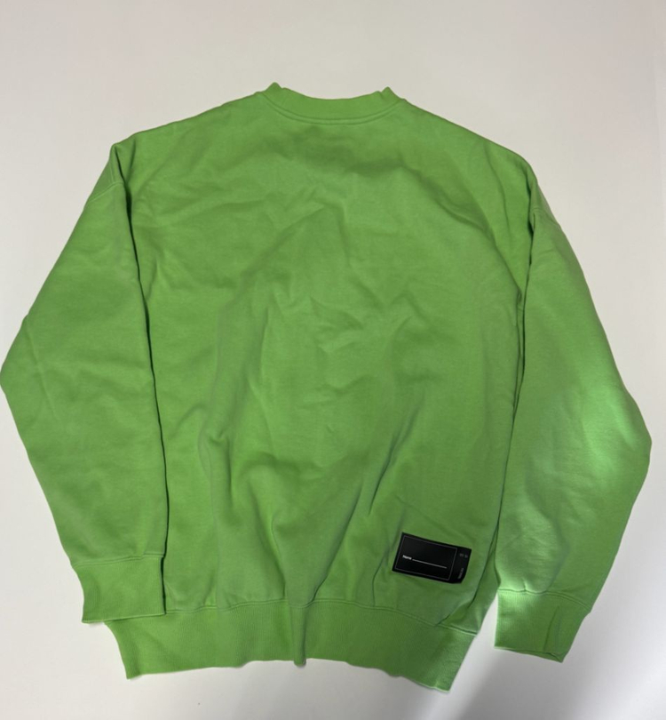 정품!! 웰던 We11done 빅 사이즈 형광 맨투맨 2XL ~ 3XL 이미지