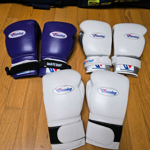 위닝 복싱 화이트실버,퍼플 16온스,화이트 14온스 세트판매 이미지