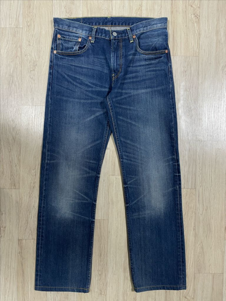 32) 00s 리바이스 매장판 502 일자핏 워싱 데님팬츠(RRL&LVC&폴로) 이미지