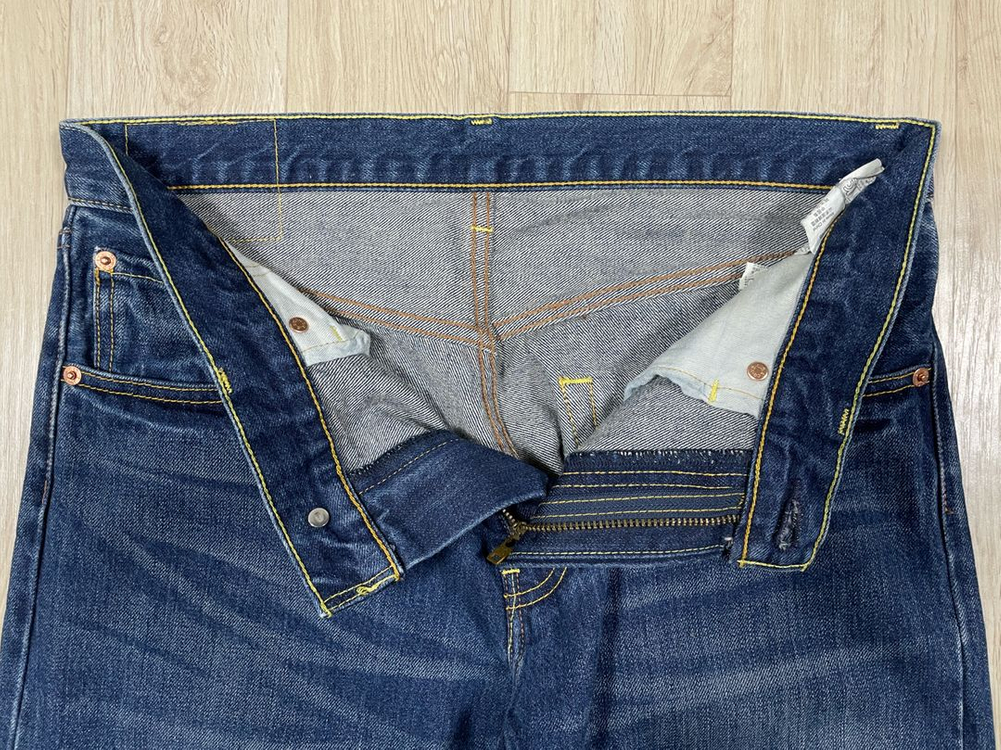32) 00s 리바이스 매장판 502 일자핏 워싱 데님팬츠(RRL&LVC&폴로) 이미지