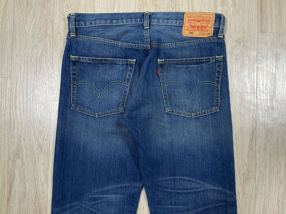 32) 00s 리바이스 매장판 502 일자핏 워싱 데님팬츠(RRL&LVC&폴로) 이미지