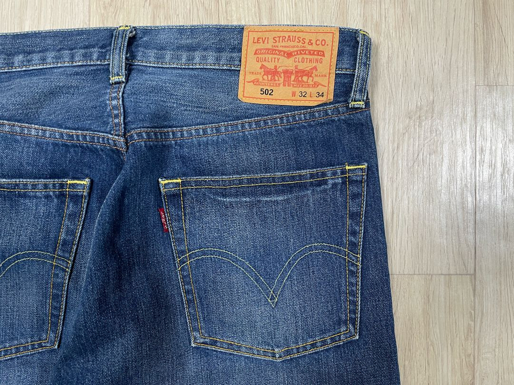32) 00s 리바이스 매장판 502 일자핏 워싱 데님팬츠(RRL&LVC&폴로) 이미지
