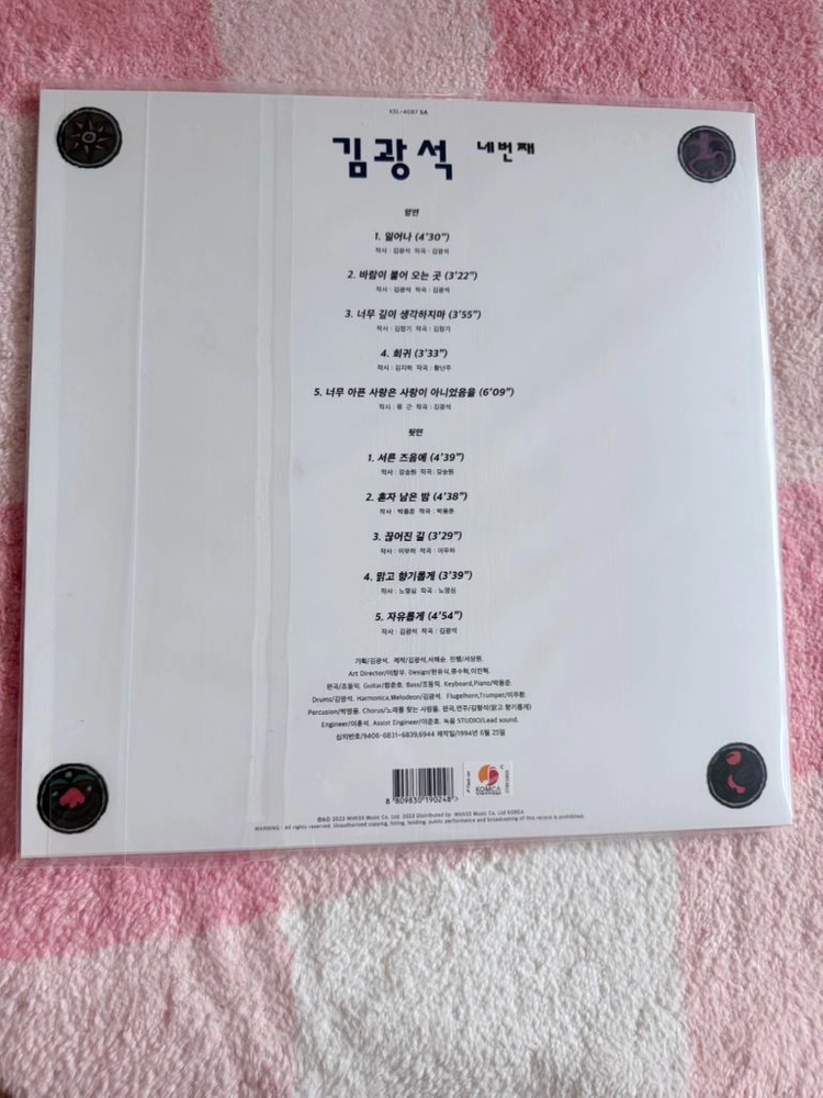 미개봉) 김광석-4집 lp (택포) 이미지