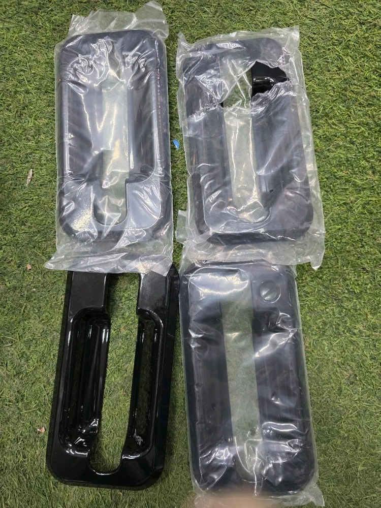 새상품 자동차 문 손잡이 커버 블랙 4개입 이미지