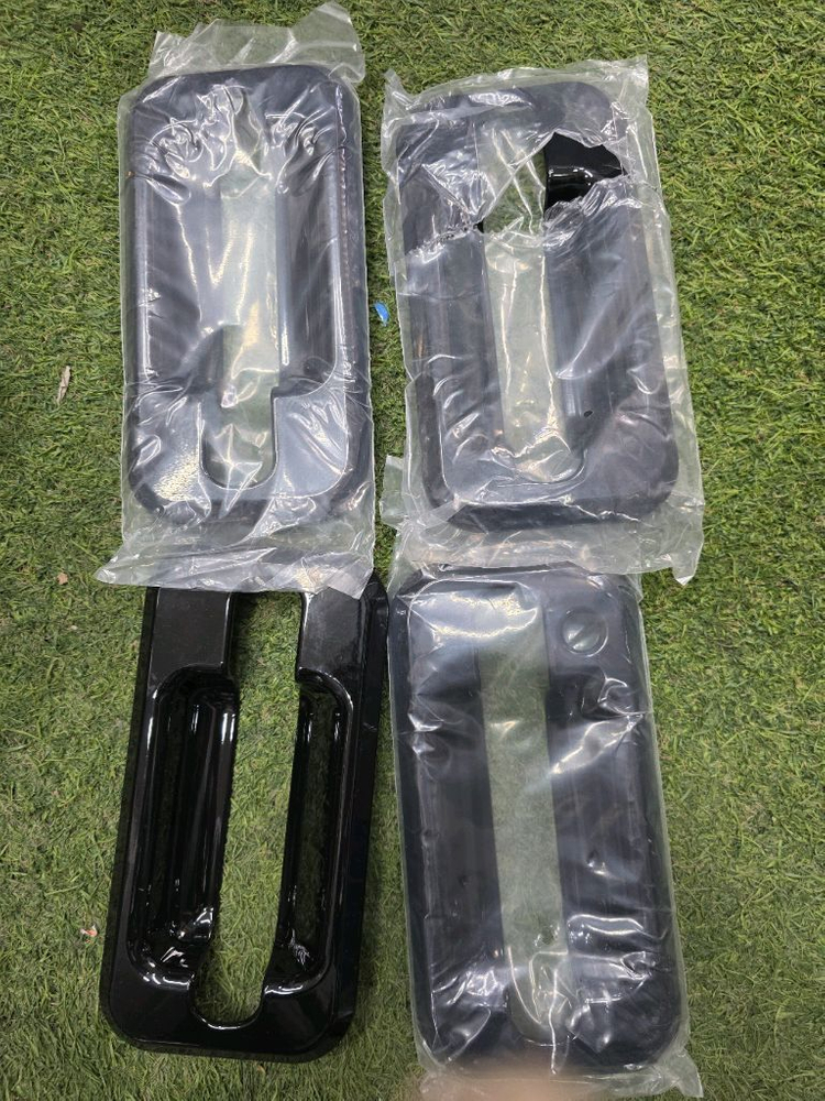 새상품 자동차 문 손잡이 커버 블랙 4개입 이미지