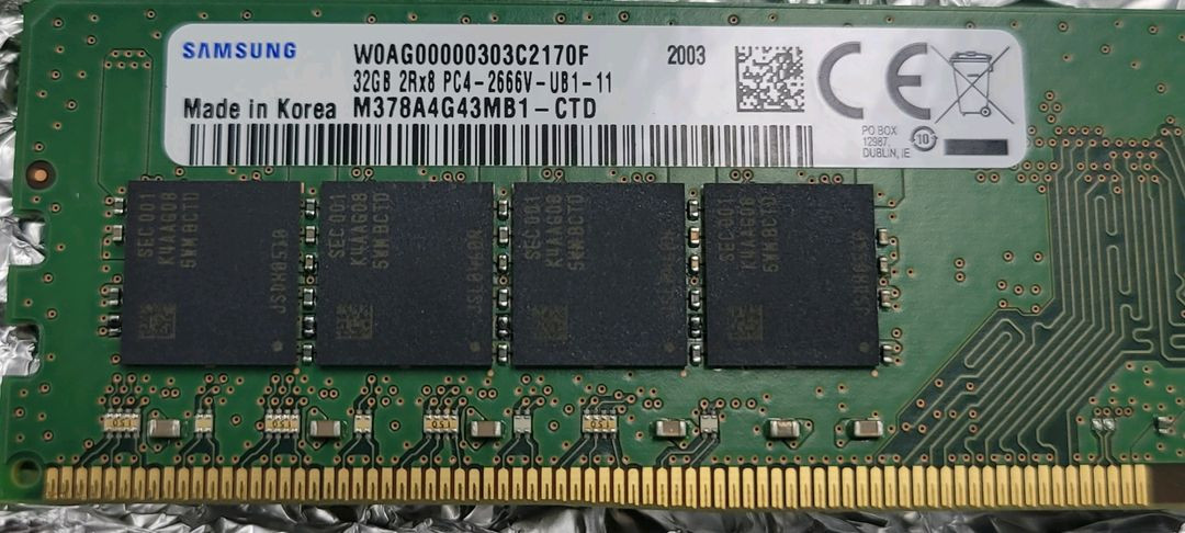 DDR4 32GB 메모리 이미지
