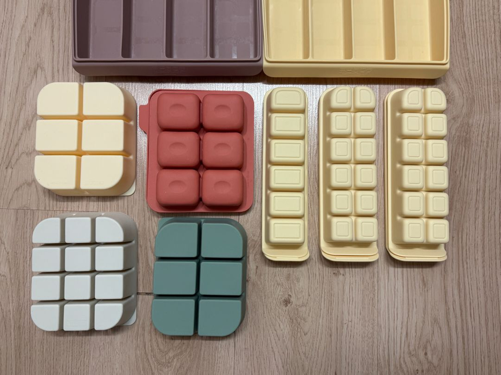 이유식 큐브 틀 보관용기 일괄 이미지