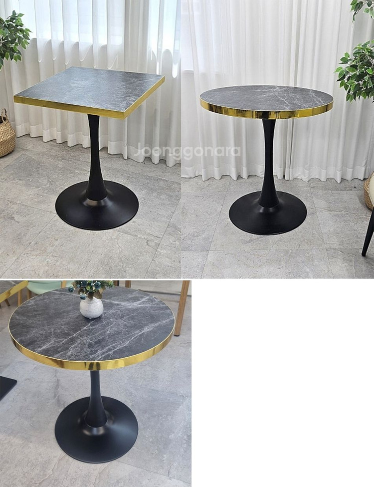 (( 미개봉 새상품 입니다 )) 카페테이블 업소용테이블 티테이블 식당 음식점 테이블 업소테이블 카페식탁 원형테이블 이미지