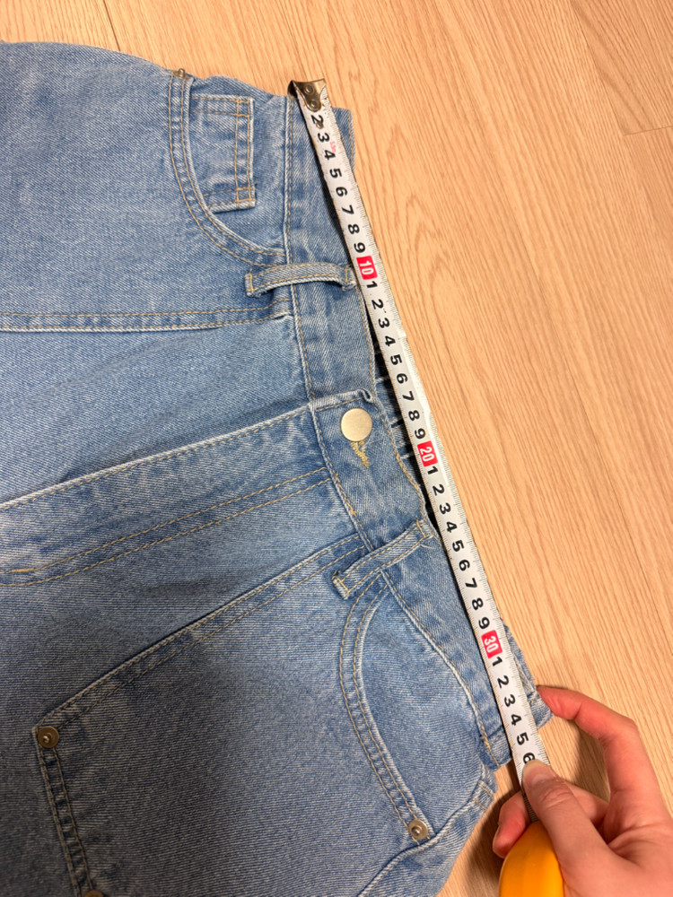 디자이너 데님 청반바지 55-66사이즈 정도 26-27 이미지
