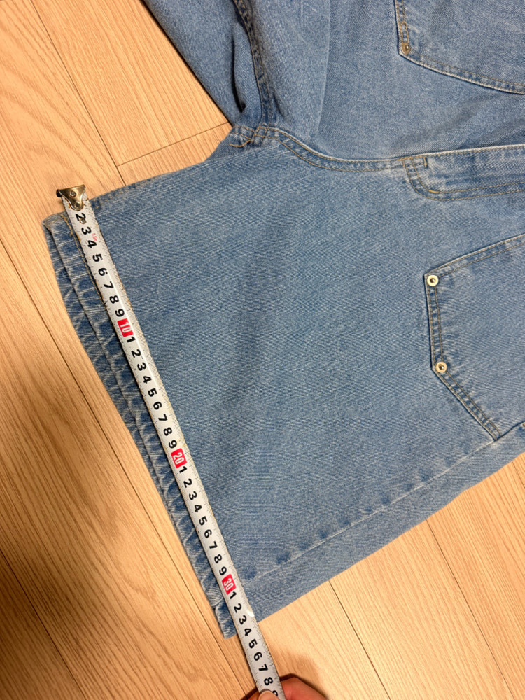 디자이너 데님 청반바지 55-66사이즈 정도 26-27 이미지
