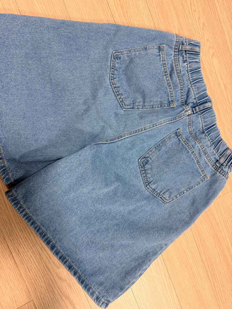 디자이너 데님 청반바지 55-66사이즈 정도 26-27 이미지