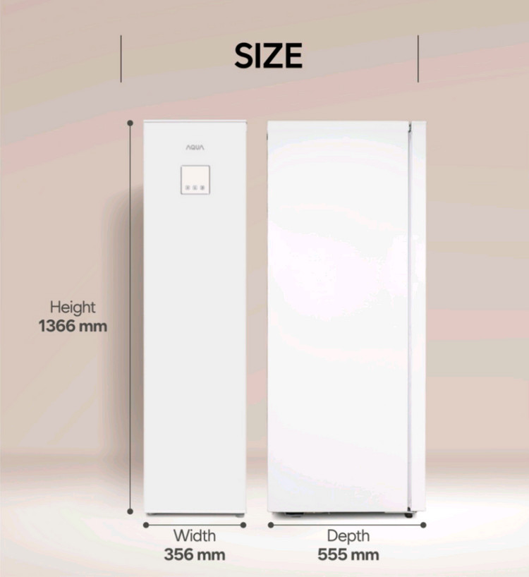 AQUA 아쿠아 슈퍼슬림 김치냉장고 화이트 121L 이미지