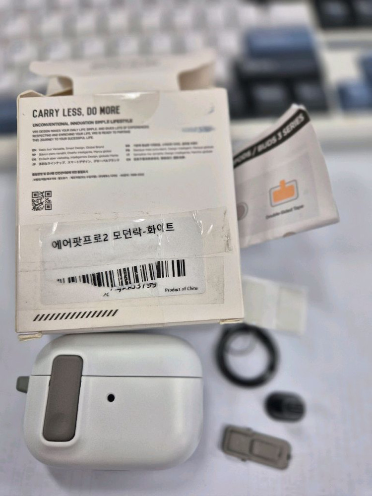 새제품)그립톡 사은품)금VRS 에어팟 프로2/2세대 모던락 케이스 이미지