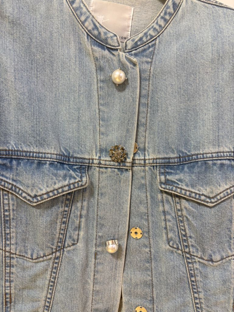 레니본 데님 자켓 판매해요 이미지
