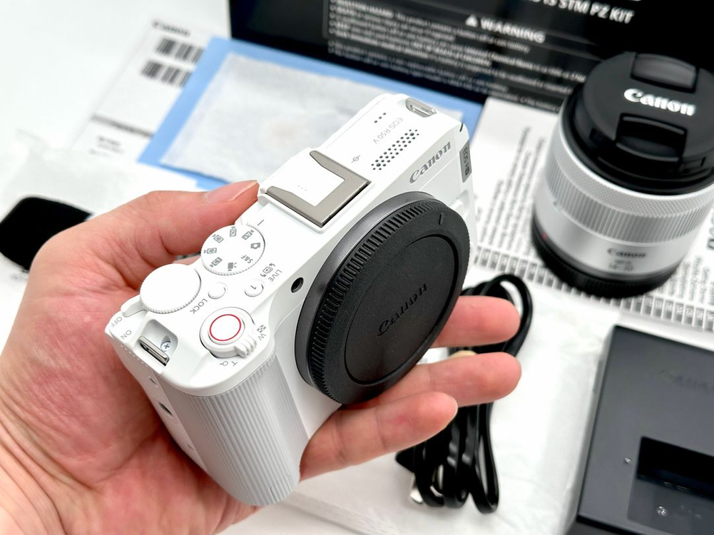 새상품 정품 캐논(Canon) EOS R50V 화이트 14-30mm KIT 미러리스 풀박스 이미지