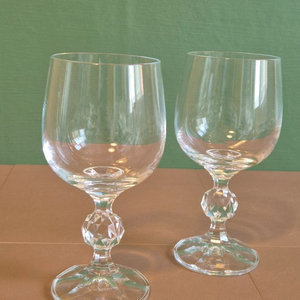 엔틱 체코 보헤미아 크리스탈 와인잔.개당가.미사용 이미지