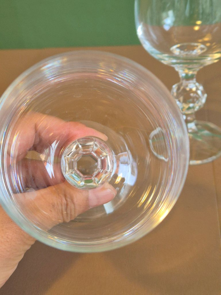 엔틱 체코 보헤미아 크리스탈 와인잔.개당가.미사용 이미지