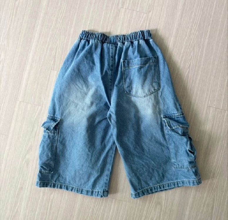 럭키트라이 데님 버뮤다 팬츠 L 이미지
