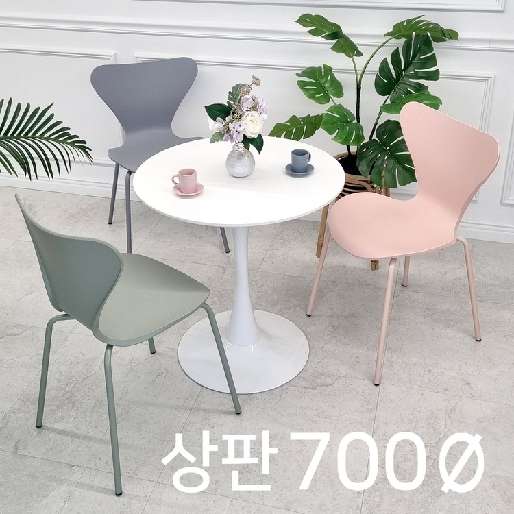 (( 새상품 )) 올화이트 원형 테이블, 사각 티테이블, 올화이트 테이블, 카페테이블, 카페식탁, 원형테이블 이미지