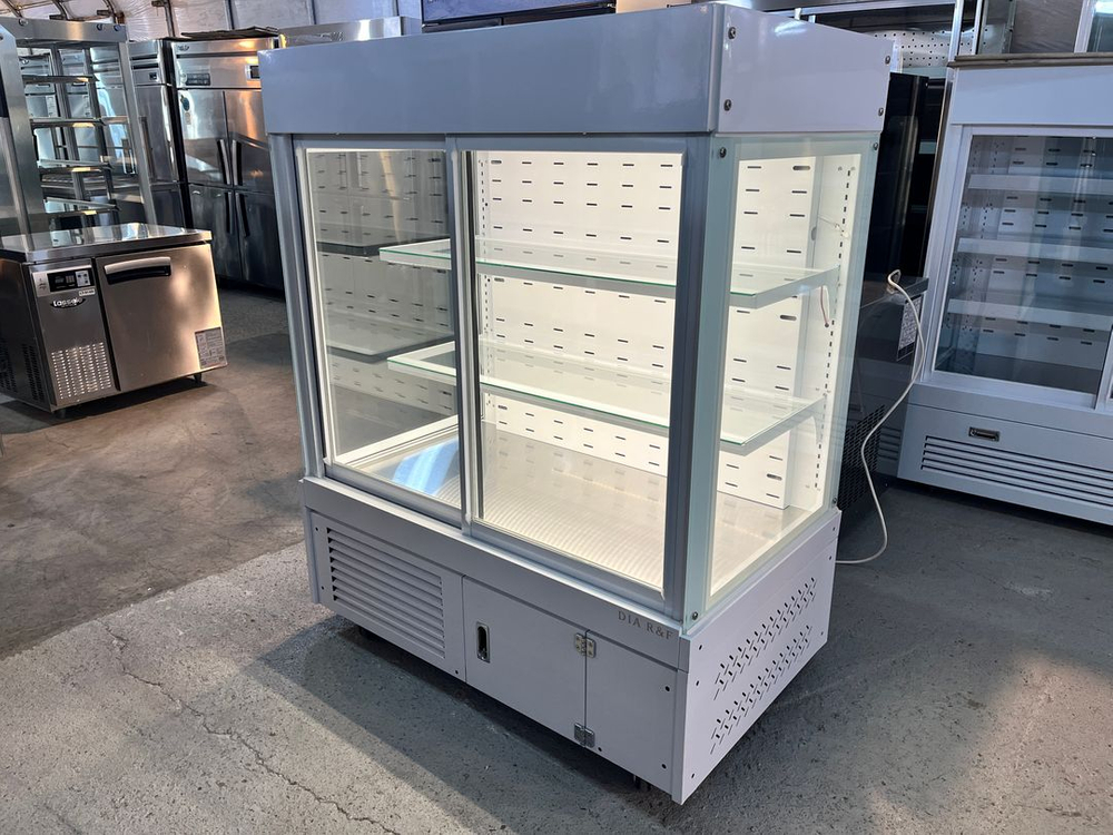 과일쇼케이스 1200 3단 앞문형 다이아 반찬가게 반찬냉장고 업소용 카페 케이크진열 이미지