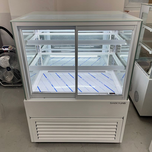 앞문형 쇼케이스 냉장고 900 3단 카페 업소용 케이크진열 저온콤푸 화이트 세경냉동 디저트 제과 이미지