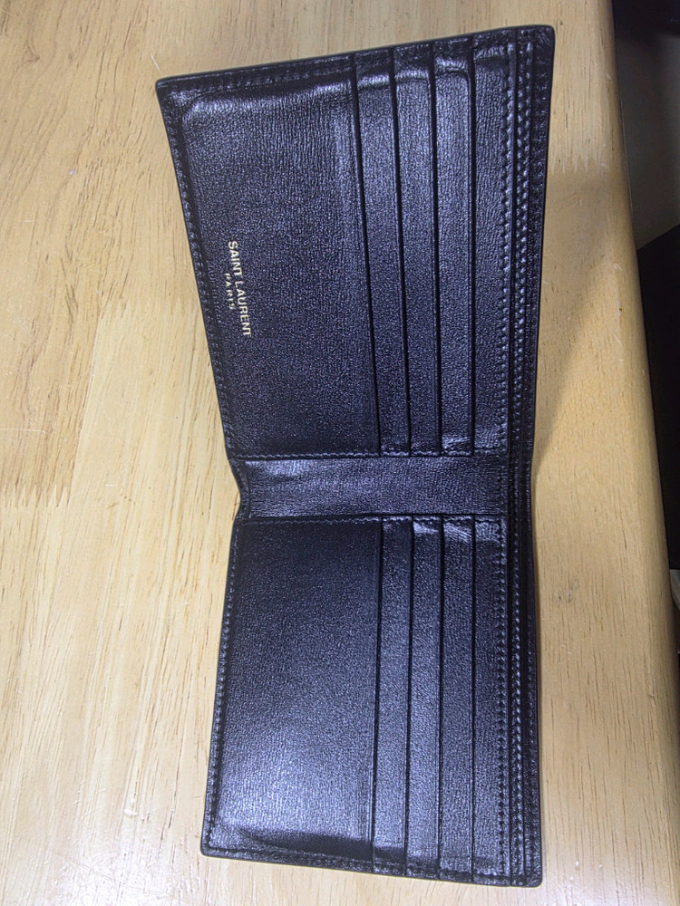 입샹로랑 정품 금장로고 명품 반지갑 이미지