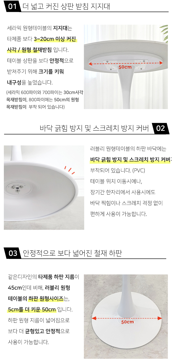 (( 새상품 )) 세라믹 원형테이블, 포세린세라믹 티테이블, 카페테이블, 화이트 원형테이블, 세라믹 원형식탁 이미지