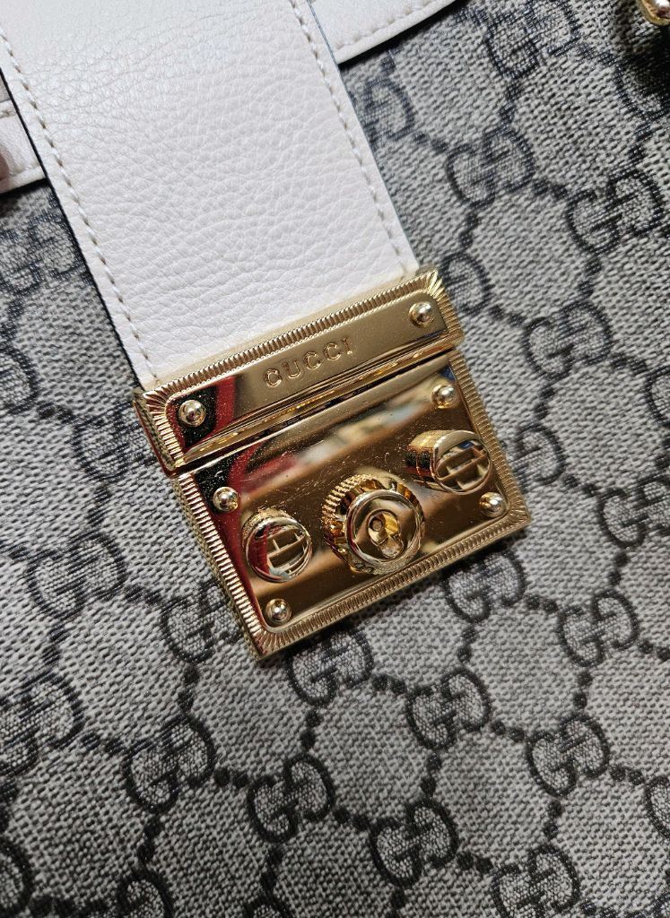 구찌 패드락 미디움 숄더백 베이지 판매 이미지