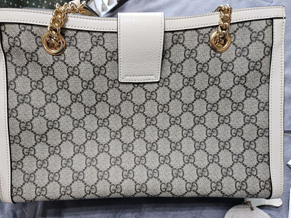 구찌 패드락 미디움 숄더백 베이지 판매 이미지