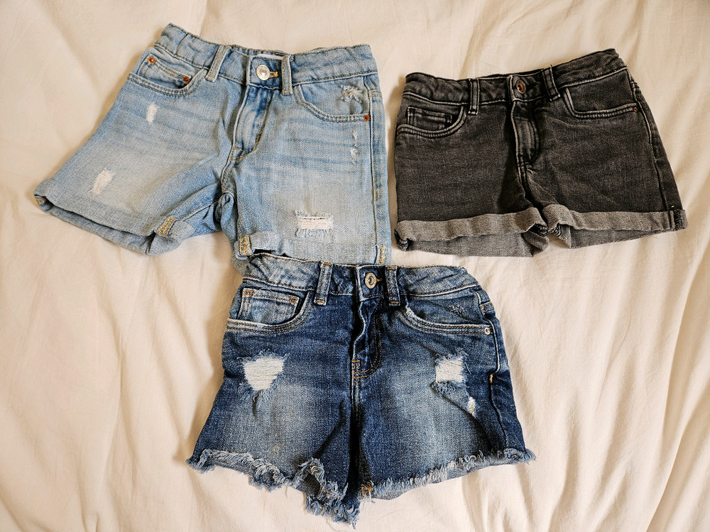 자라 키즈 청바지, 반바지, 치마 등 5세 110cm 각각 판매 이미지