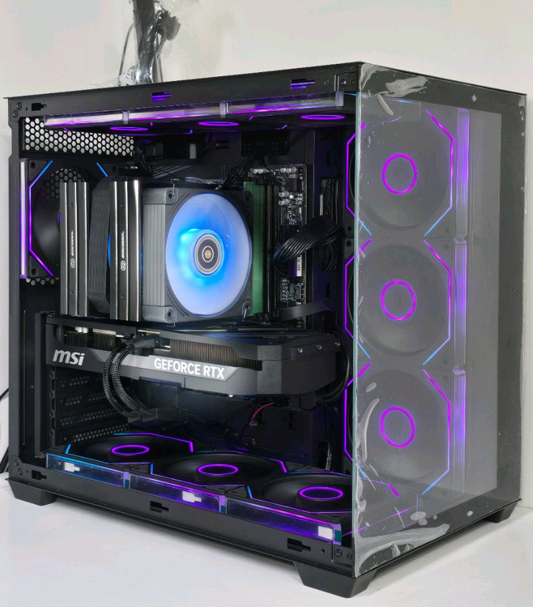 (새제품 반본체 블랙)9800X3D, B850M WIFI, 1000W, 공랭최강, 방송게이밍컴퓨터본체 이미지