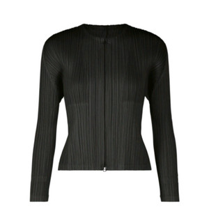 플리츠플리즈 먼슬리 집업가디건 블랙 3 이미지