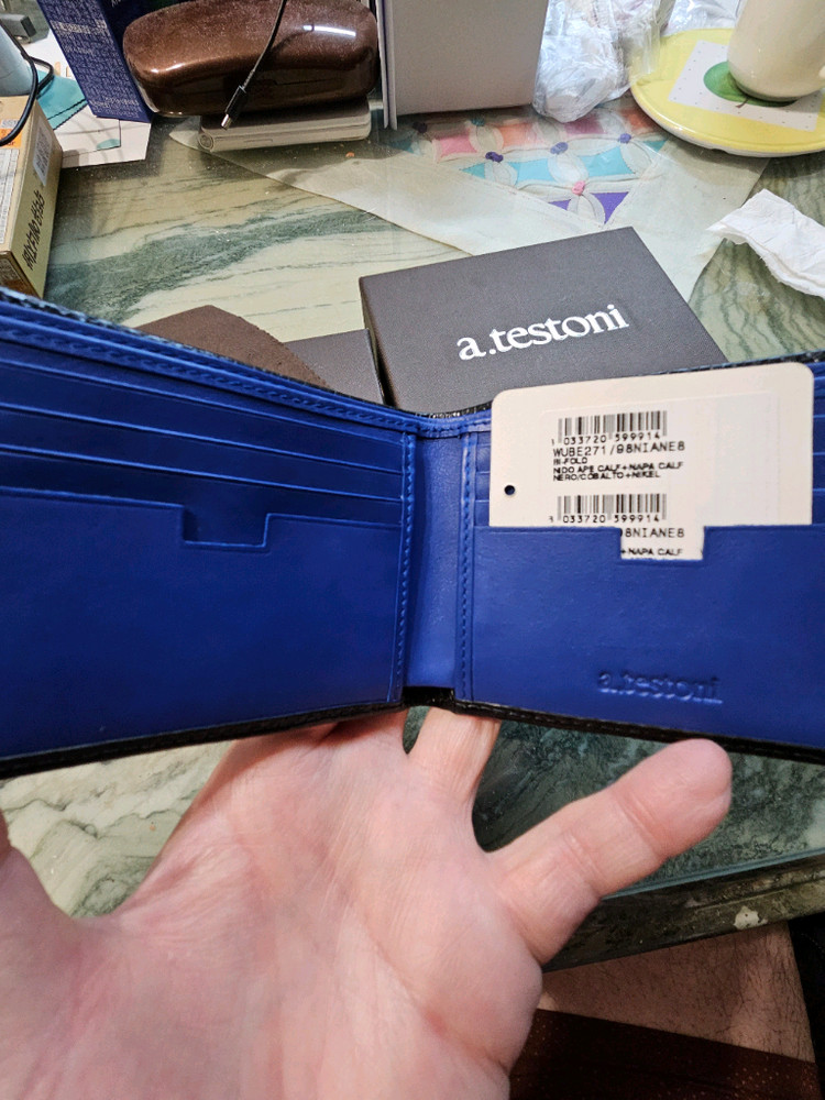 아테스토니(a.testoni)반지갑/풀박스 새제품 이미지