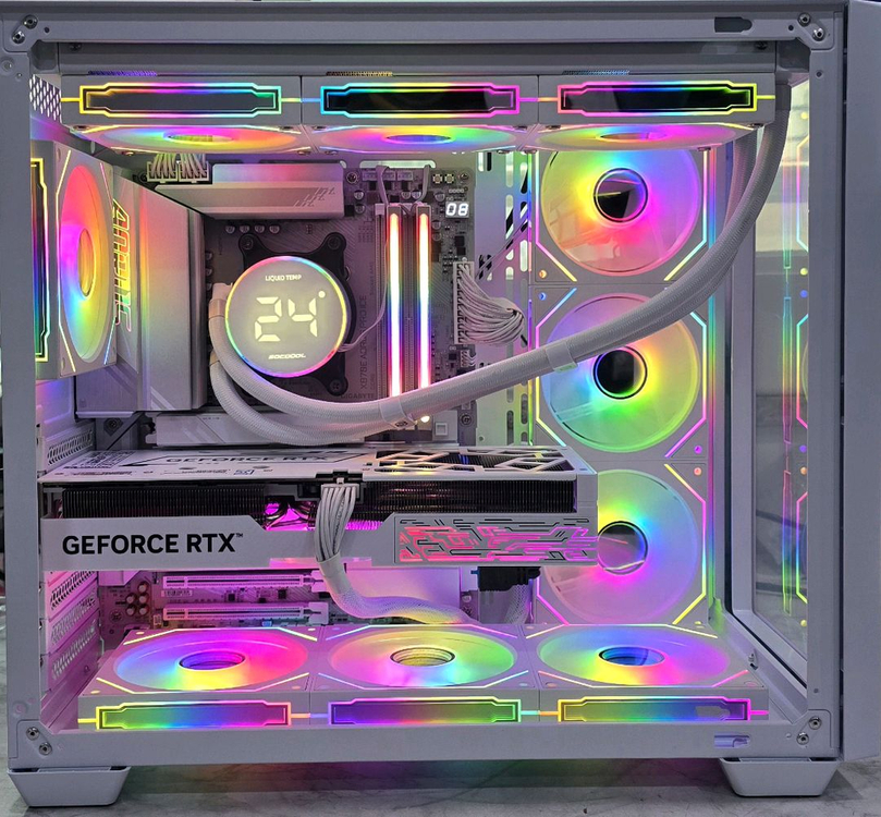 7800x3d, 5070ti 화이트 튜닝pc 새제품 이미지