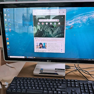 i7 쿼드코어 23인치 일체형 올인원 터치스크린 PC 이미지