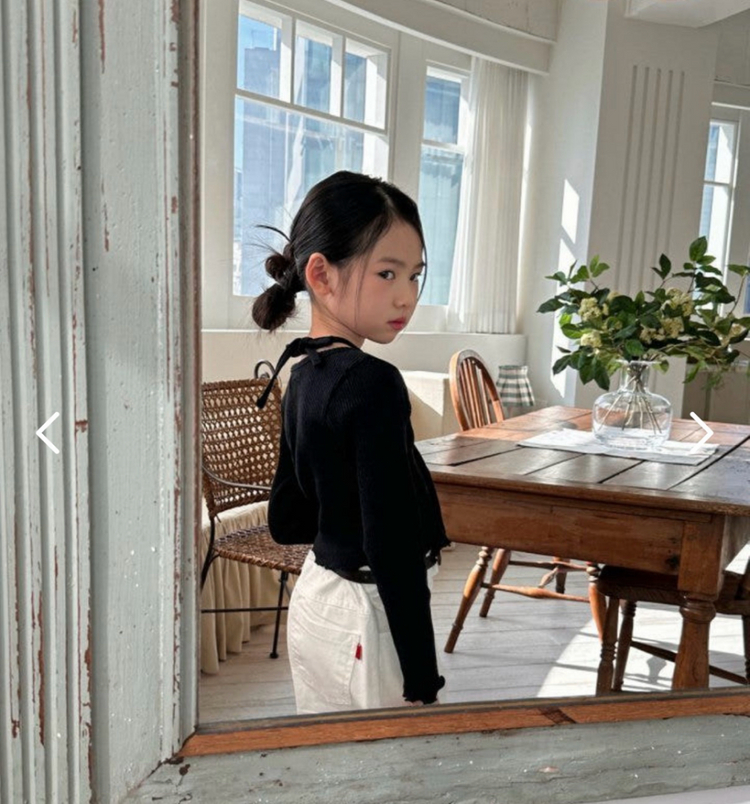 여아옷 130 남대문 아동복 콤마 홀터 가디건 (110-120추천) 이미지