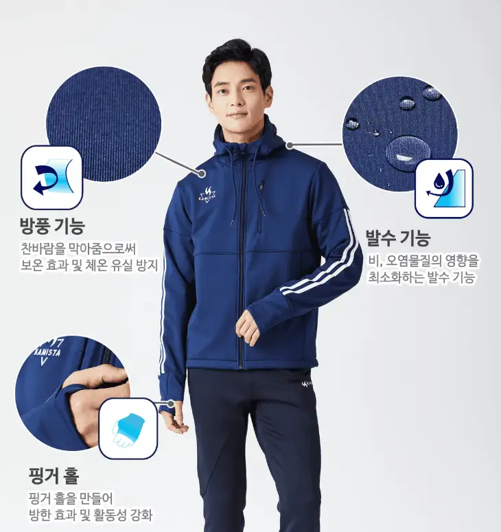 KBO납품업체 카미스타 동계 풀집업 풀오버 100 이미지