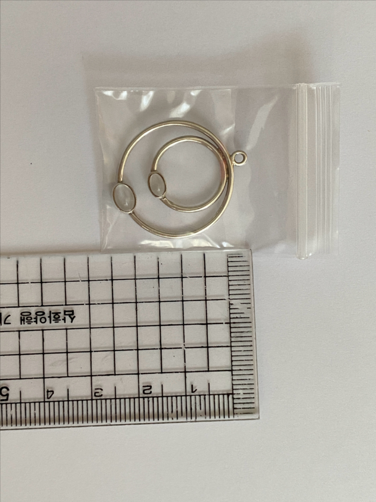 판도라 문스톤 은귀걸이 컴포즈 포스트 2쌍 포함 세트 pandora compose 원석귀걸이 목걸이 이미지