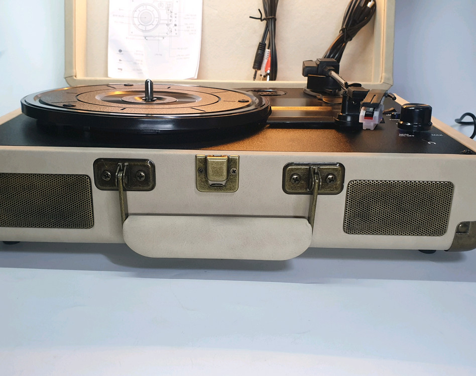 인사이디 휴대용 무드등 무선 LP 턴테이블 블루투스 스피커 IBT-Retro LED 이미지