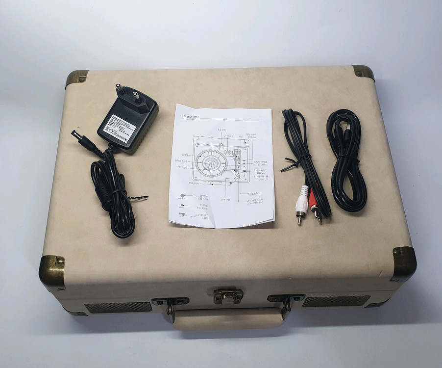 인사이디 휴대용 무드등 무선 LP 턴테이블 블루투스 스피커 IBT-Retro LED 이미지