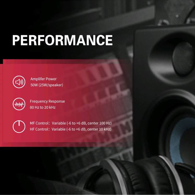 스튜디오맨 MS3 모니터 하이파이 스피커 판매해요 컴퓨터, 근거리 음악 제작을 위한 최적의 스피커입니다50W 이미지