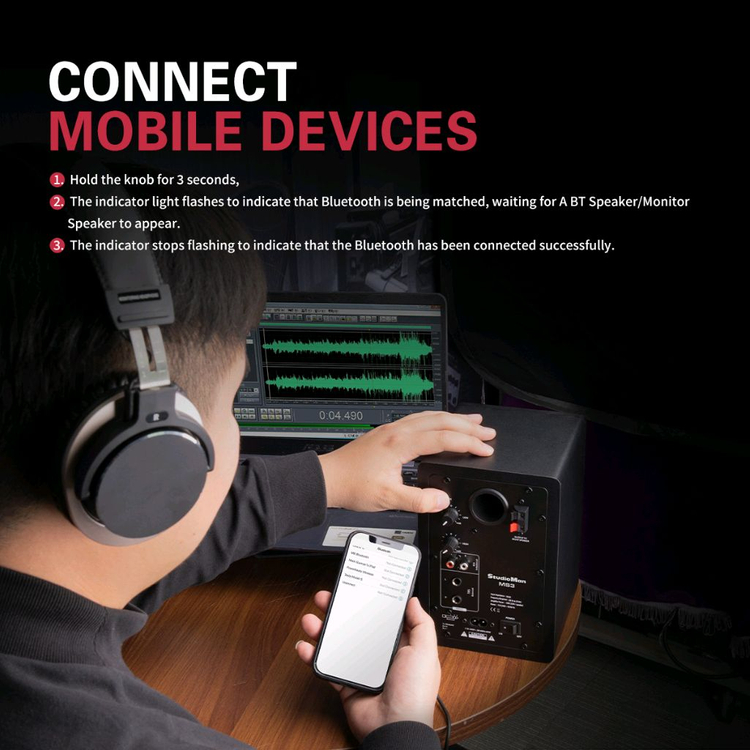 스튜디오맨 MS3 모니터 하이파이 스피커 판매해요 컴퓨터, 근거리 음악 제작을 위한 최적의 스피커입니다50W 이미지