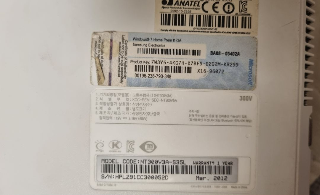 삼성 노트북 NT300V5A 부품용 또는 사무용 이미지